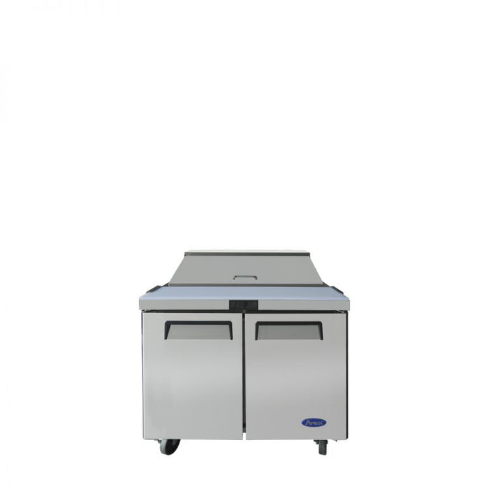 ATOSO MSF3610GR — 36″ Refrigerated Standard Top Sandwich Prep. Table  with 10 S/S Pans, 8.7 Cu. Ft.