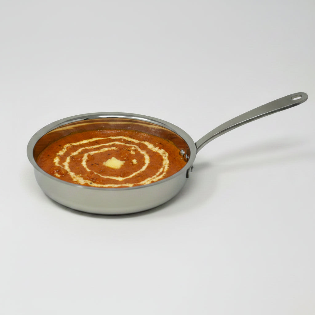 Stainless Steel Fry Pan serving bowl with Stainless Steel Handle - 18 Oz.