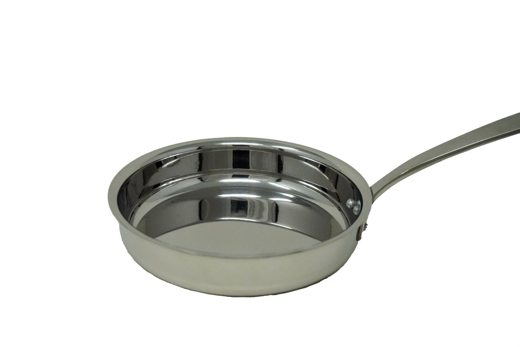 Stainless Steel Fry Pan serving bowl with Stainless Steel Handle - 18 Oz.