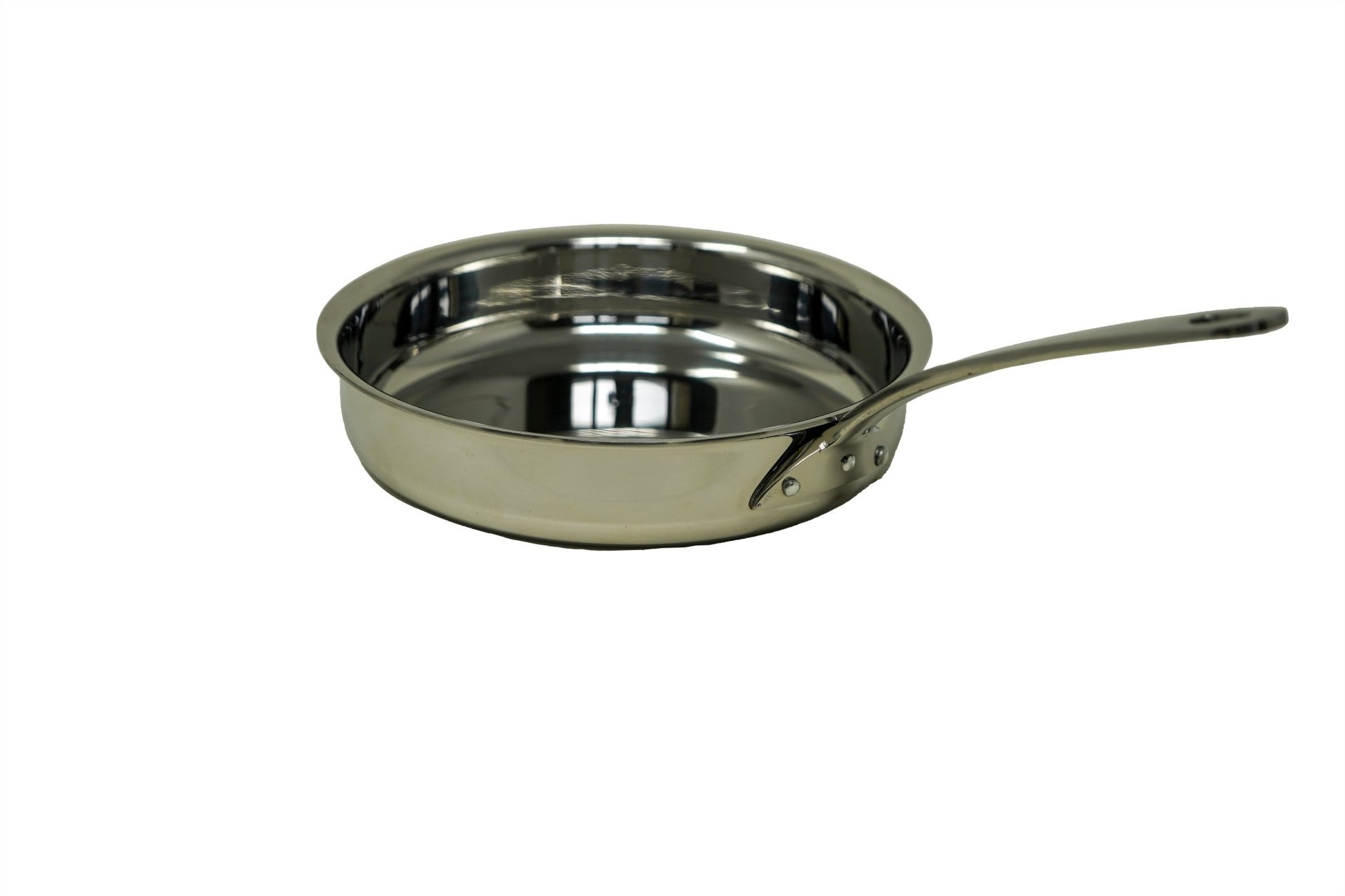 Stainless Steel Fry Pan serving bowl with Stainless Steel Handle - 18 Oz.