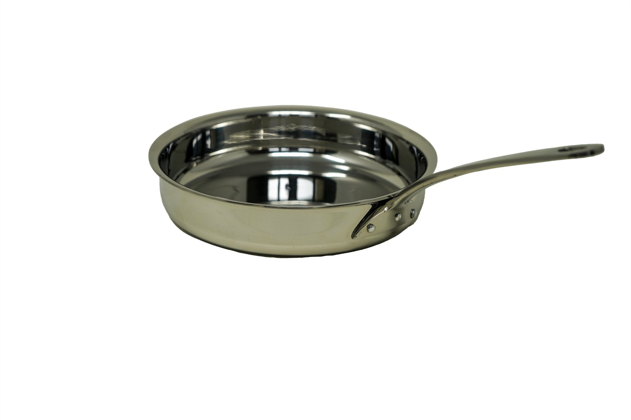 Stainless Steel Fry Pan serving bowl with Stainless Steel Handle - 18 Oz.