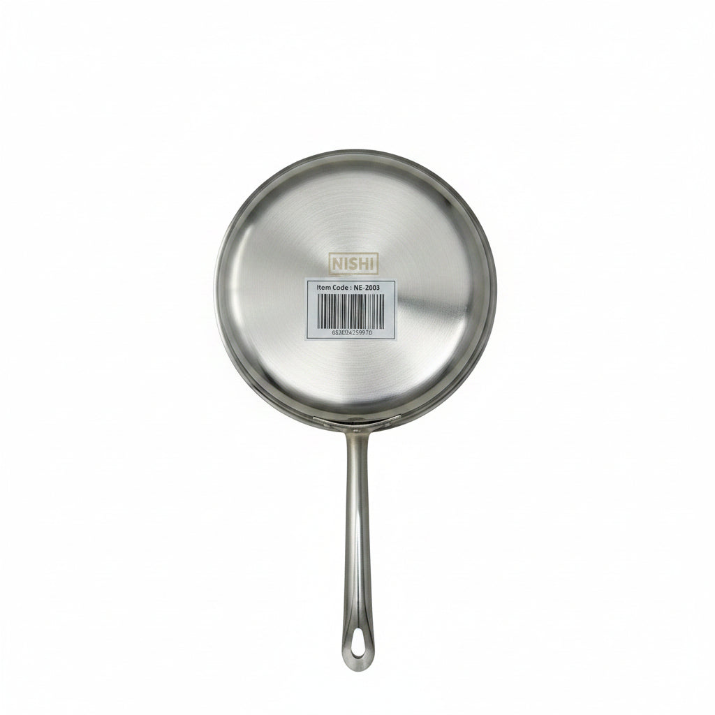 Stainless Steel Fry Pan serving bowl with Stainless Steel Handle - 18 Oz.