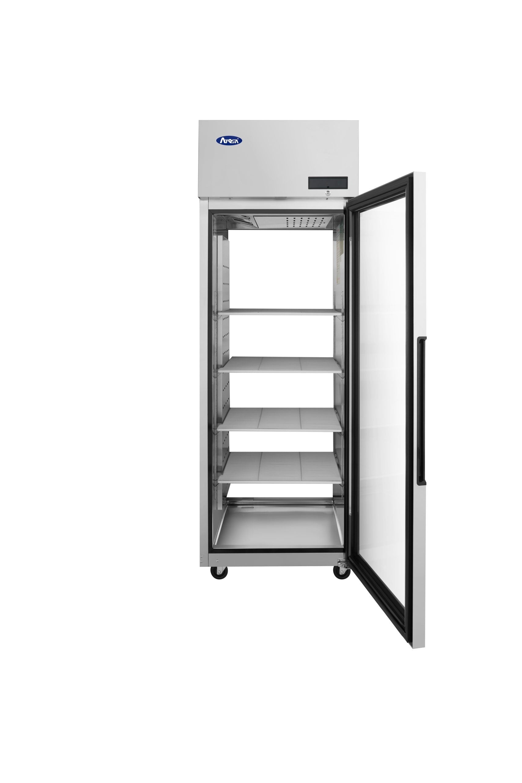Atosa PLUS-R1-GS-R-PT Pass-Thru 1 Glass Door Refrigerator