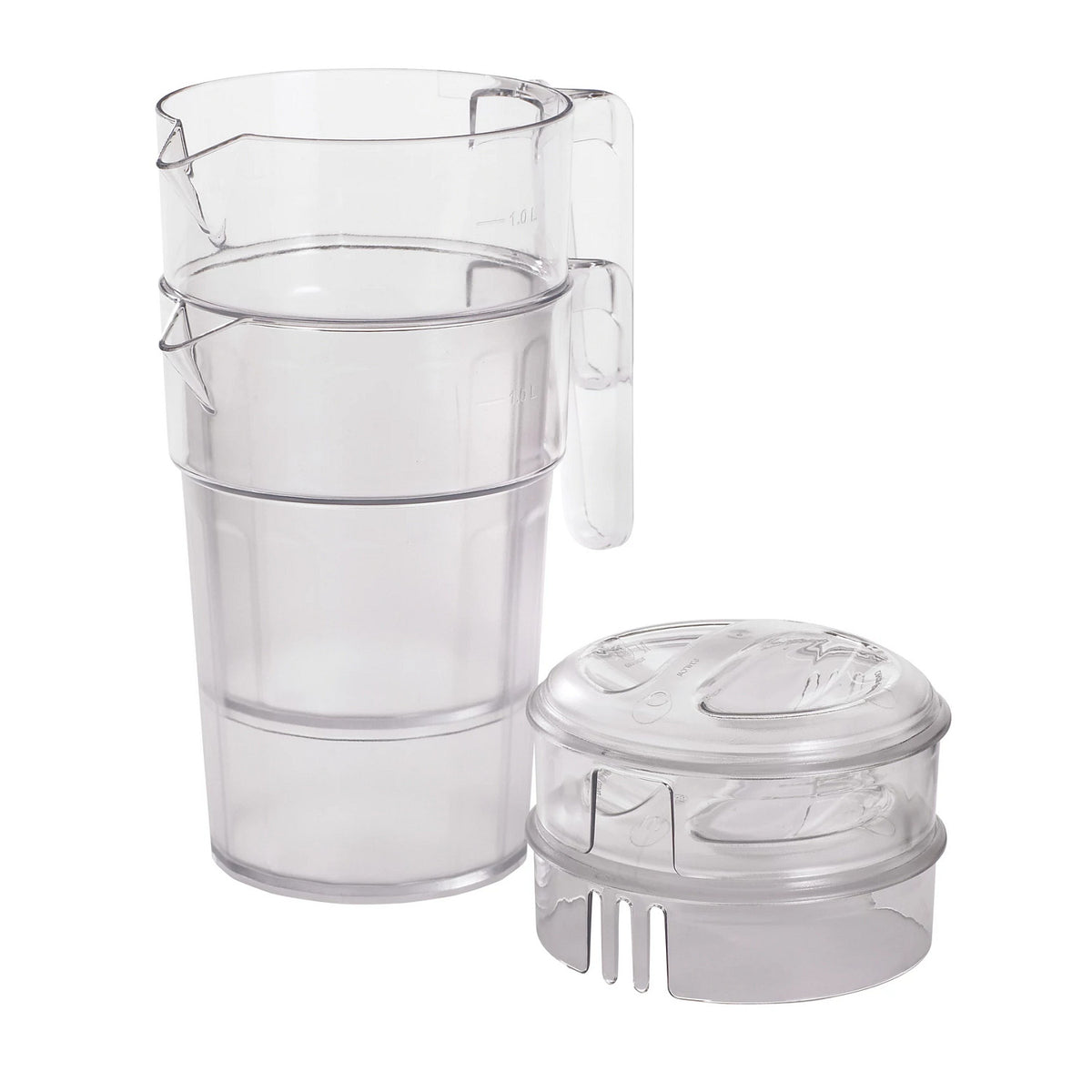 Cambro PC34CW135 Camwear Pitcher with Lid, 34 oz. - Clear