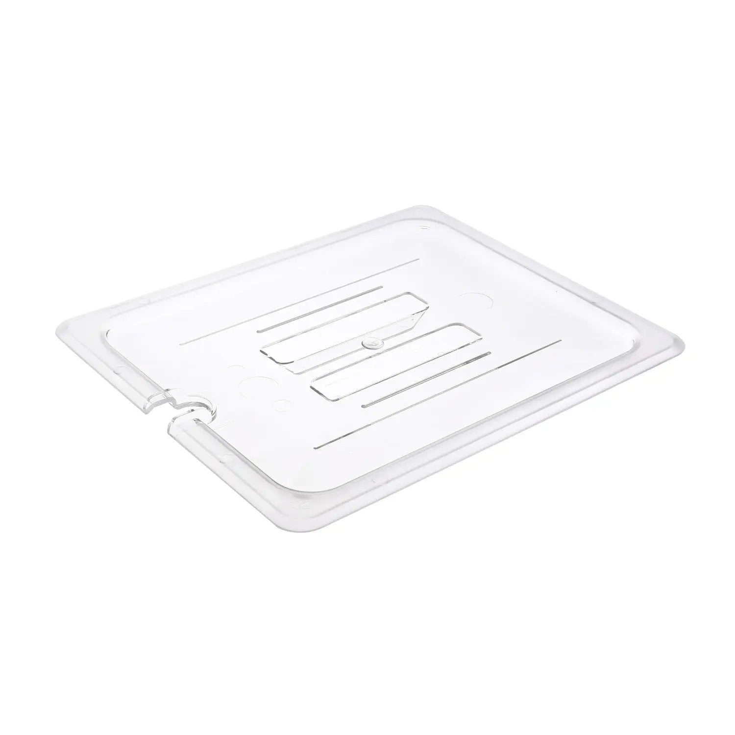 CAC China PCSL-HC Cover PC Food Pan Notched Half Size Case Pack of 12/48 by CAC China (cac-china-pcsl-hc-cover-pc-food-pan-notched-half-size-case-pack-of-12-48)