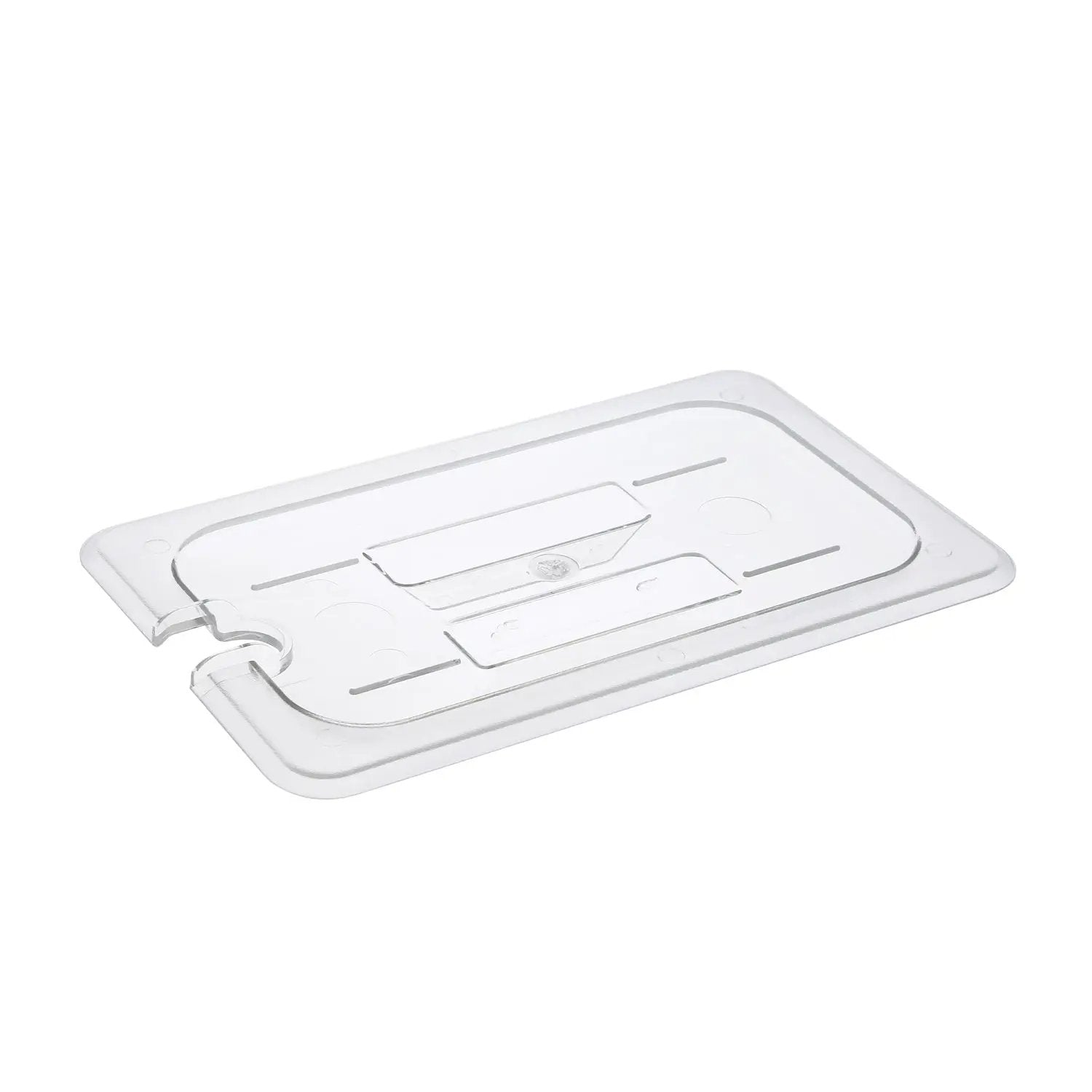 CAC China PCSL-QC Cover PC Food Pan Notched 1/4 Size Case Pack of 12/72 by CAC China (cac-china-pcsl-qc-cover-pc-food-pan-notched-1-4-size-case-pack-of-12-72)
