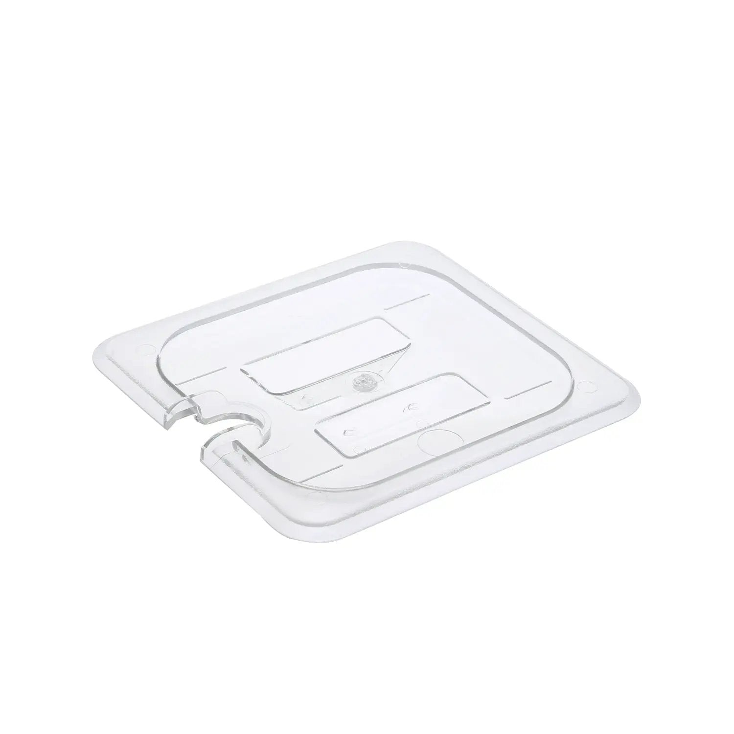 CAC China PCSL-SC Cover PC Food Pan Notched 1/6 Size Case Pack of 12/72 by CAC China (cac-china-pcsl-sc-cover-pc-food-pan-notched-1-6-size-case-pack-of-12-72)