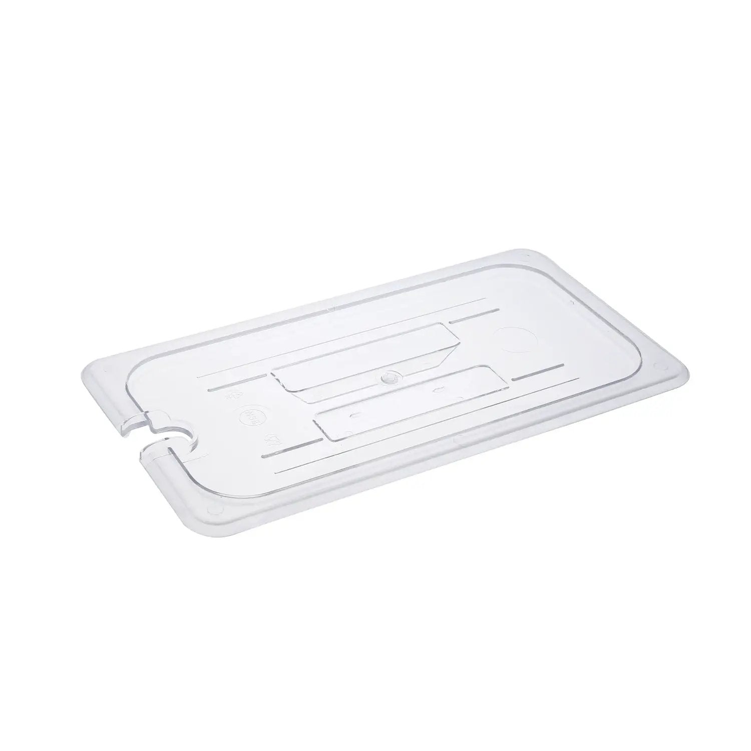 CAC China PCSL-TC Cover PC Food Pan Notched 1/3 Size Case Pack of 12/72 by CAC China (cac-china-pcsl-tc-cover-pc-food-pan-notched-1-3-size-case-pack-of-12-72)
