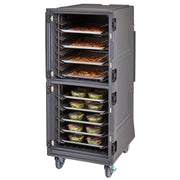 Cambro PCUHC615 Pro Cart Ultra Tall, Top Hot Module, Bottom Cold Module, Electric Unit 110V - Charcoal Gray