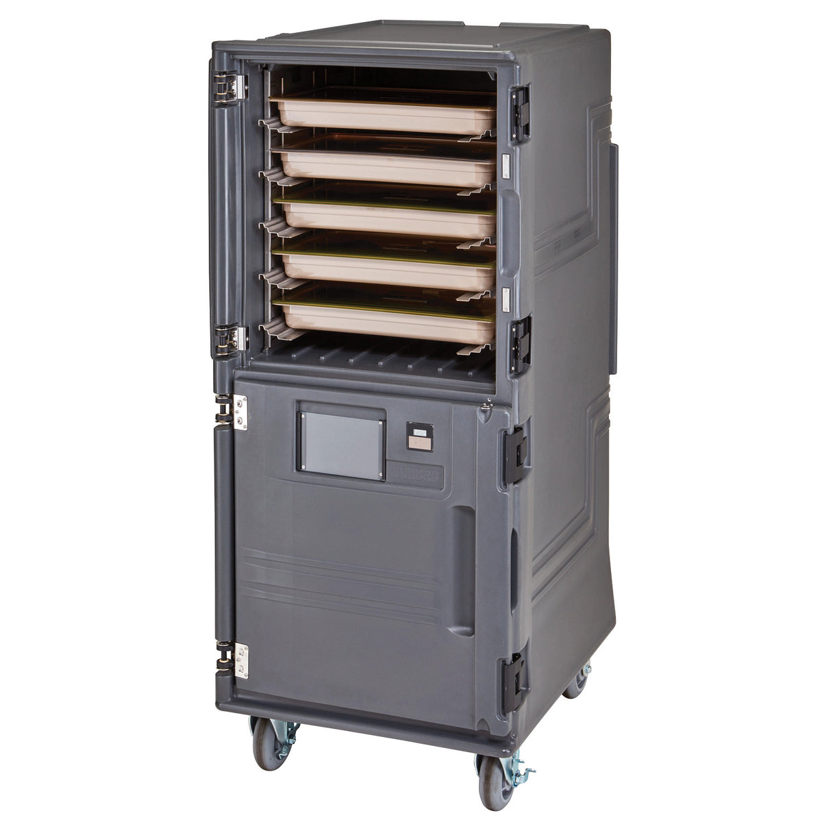 Cambro PCUHH615 Pro Cart Ultra Tall, Hot Modules Only, Electric Unit 110V - Charcoal Gray