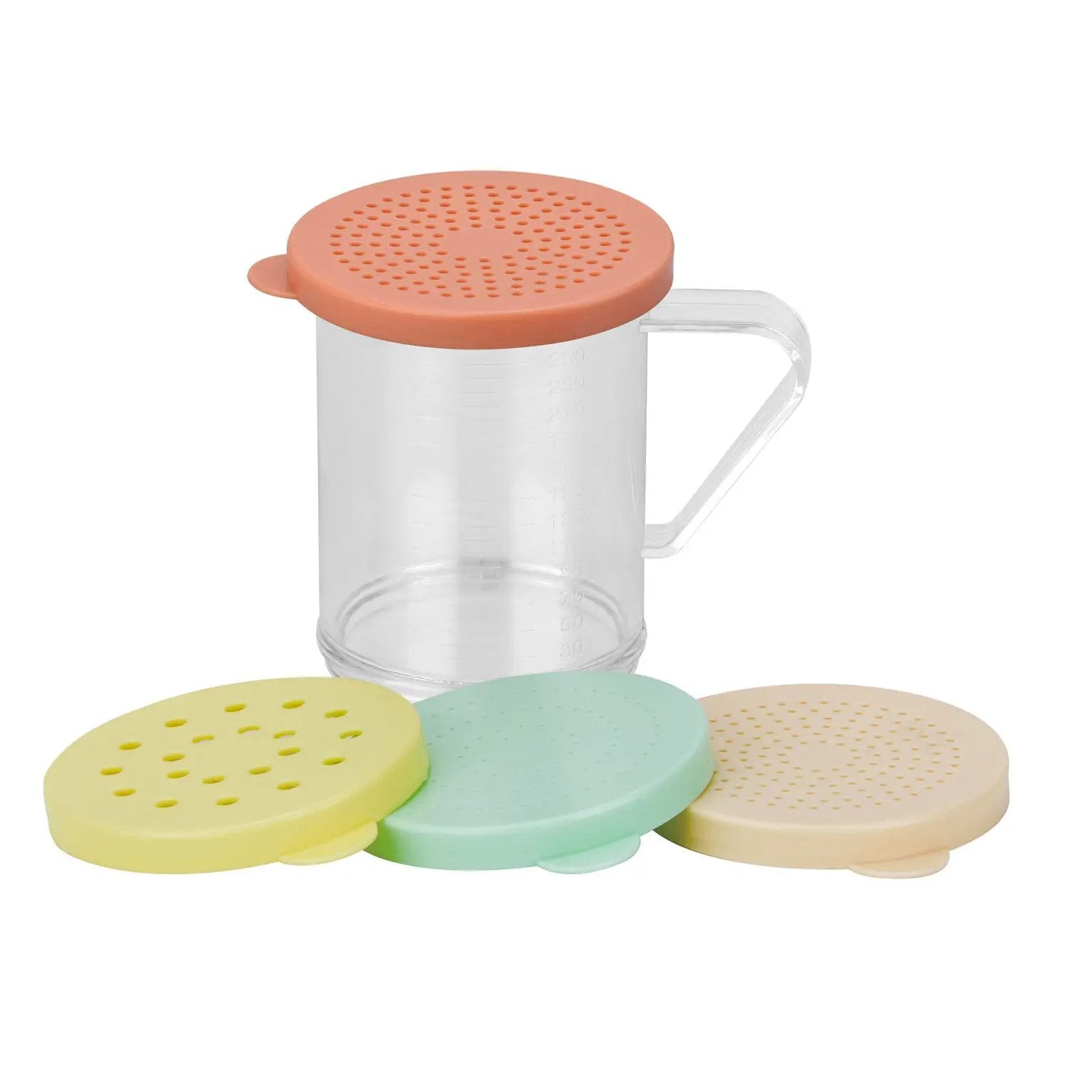 CAC China PDRG-10A4 Dredge Set PC 10oz w/ Lid Colored 4PC Case Pack of 1/48 by CAC China (cac-china-pdrg-10a4-dredge-set-pc-10oz-w-lid-colored-4pc-case-pack-of-1-48)