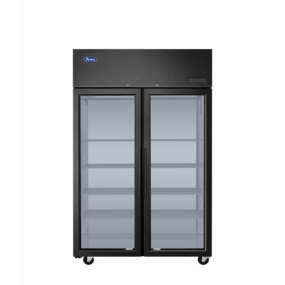 Atosa PLUS-F2B-GD-S-PT Pass-Thru 2Glass Door Refrigerator