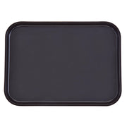 Cambro PT1014110 Polytread Rectangular Non-Skid Serving Tray, 13 5/8" x 10 9/16" - Black