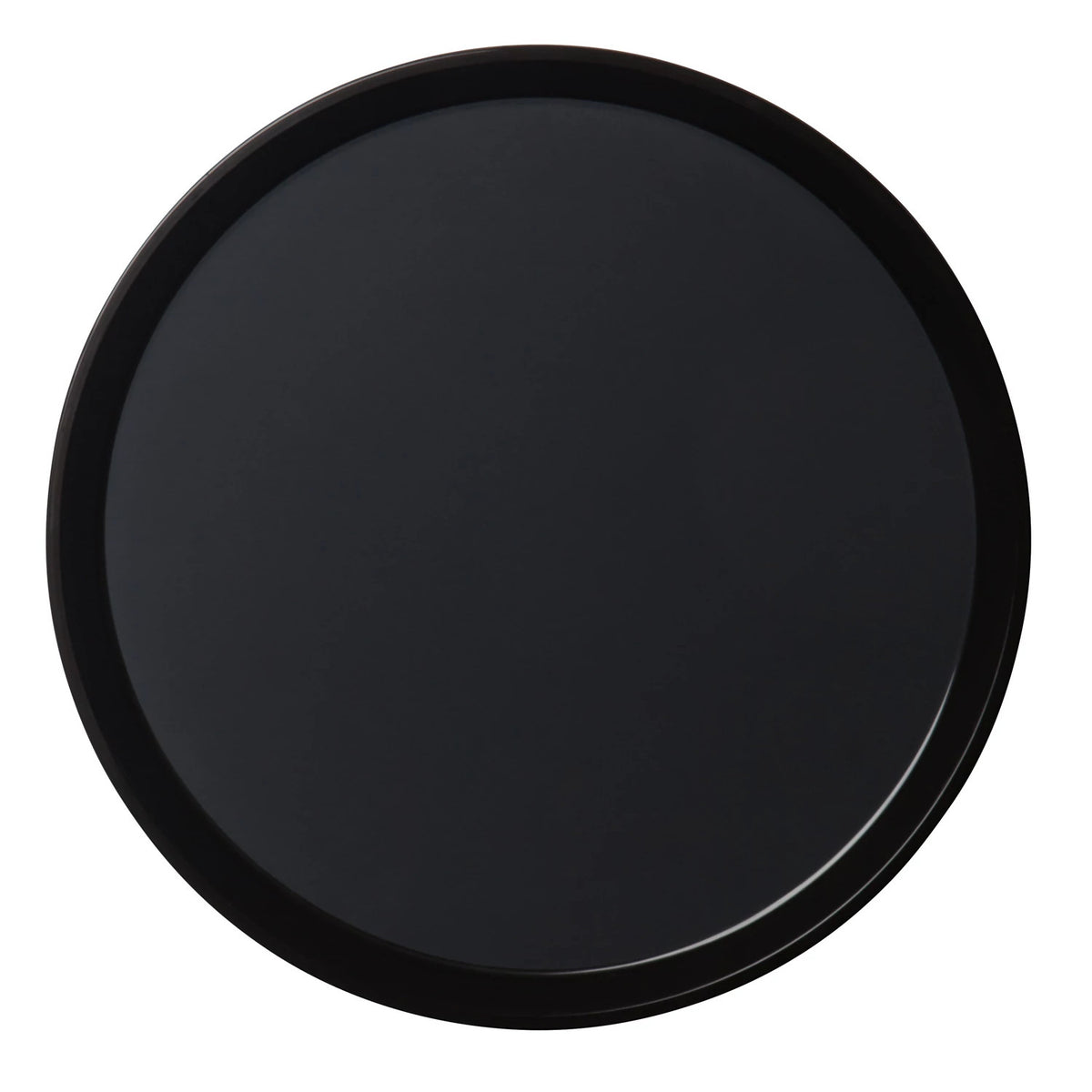 Cambro PT1100110 Polytread Round Non-Skid Serving Tray, 11" - Black