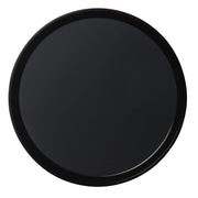 Cambro PT1400110 Polytread Round Non-Skid Serving Tray, 14" - Black