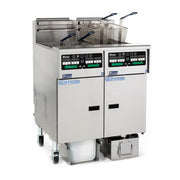 Pitco SSHLV14C-3/FD Gas Fryer - (3) 32 lb Vats, Floor Model, NG Product Image