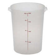 Cambro RFS8PP190 Translucent CamRound Food Storage Container, 8 qt. - Translucent