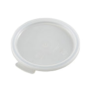 Cambro RFSC1148 Snap-On Round Poly Cover, Fits 1 qt. Poly Round, White - White