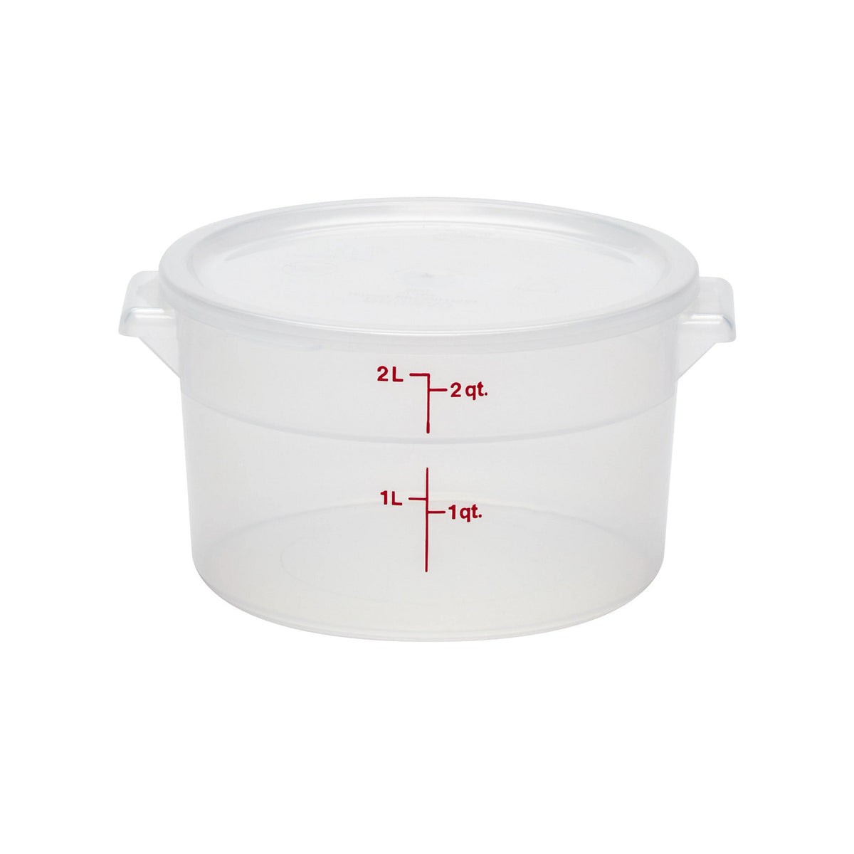 Cambro RFSC2PP190 Translucent Round Cover for 2 qt, 4 qt. Translucent Round Containers - Translucent