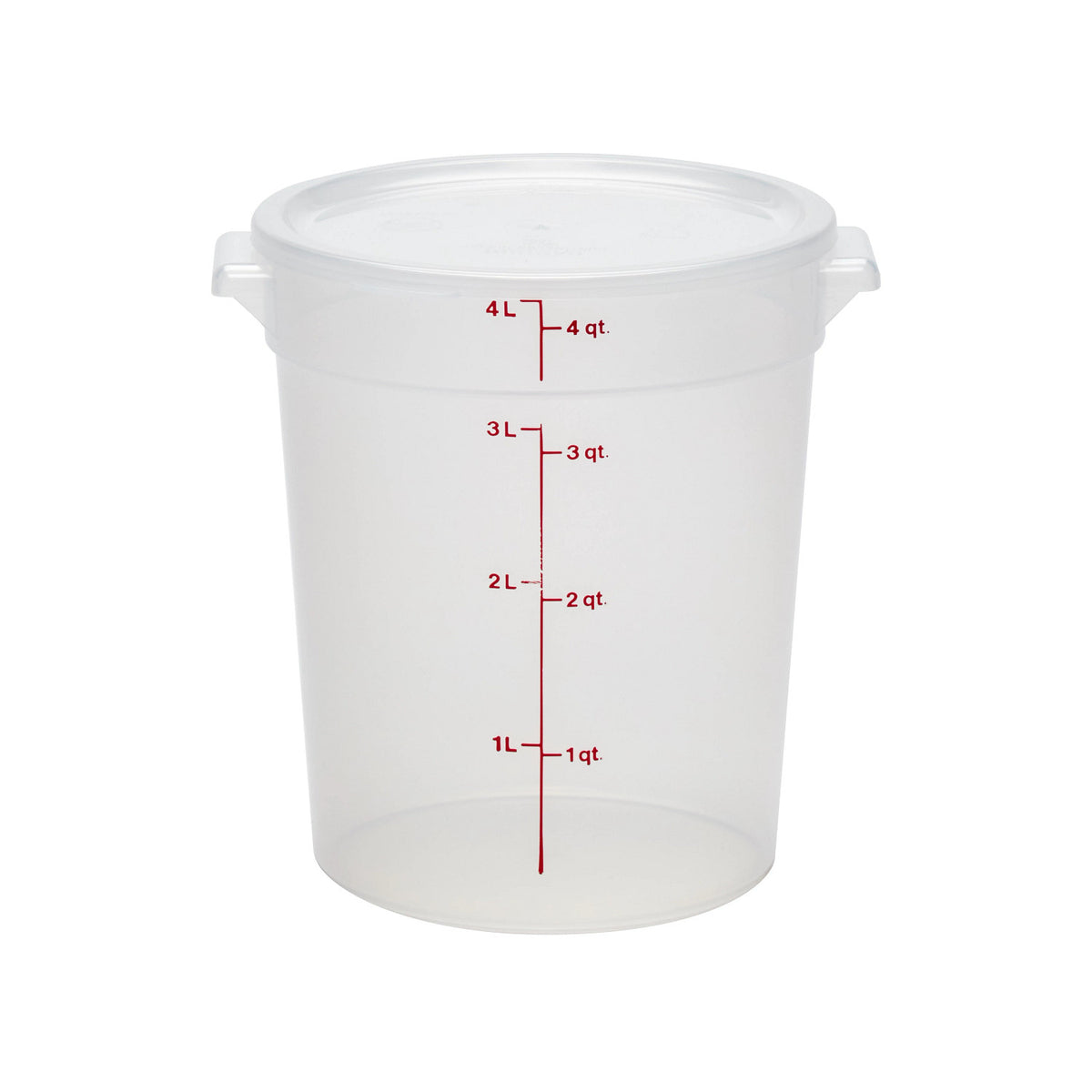 Cambro RFSC2PP190 Translucent Round Cover for 2 qt, 4 qt. Translucent Round Containers - Translucent