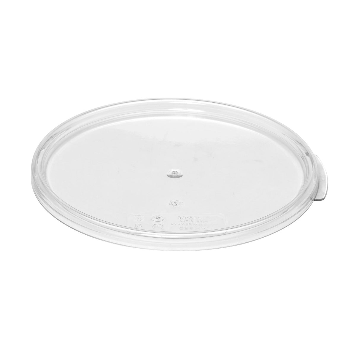 Cambro RFSCWC6135 Snap-Tight Cover for Camwear Rounds, 6QT, 8QT Camwear Lid - Clear