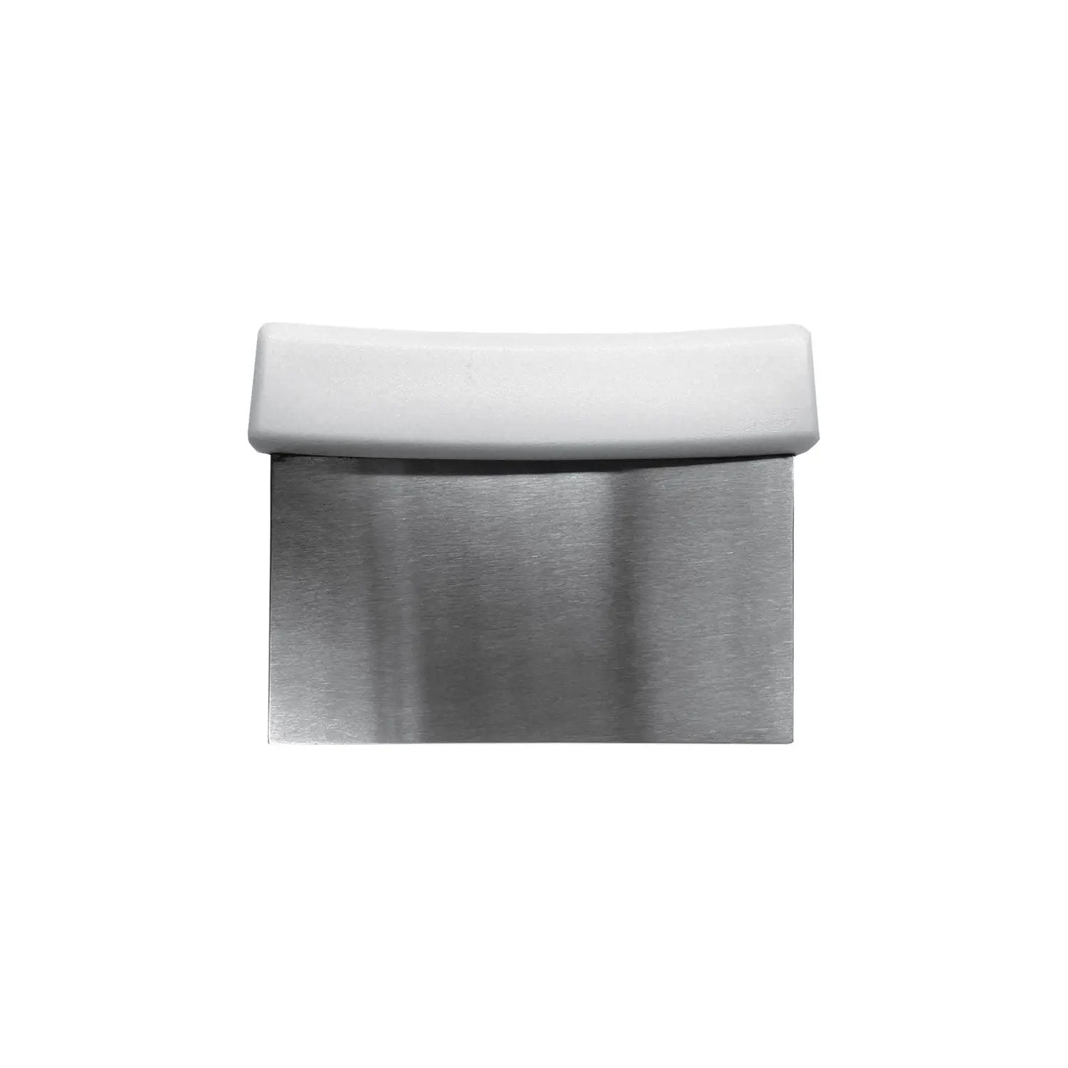 CAC China SCPS-6W Dough Scraper SS W/ PP Hdl 6"x3-1/8" White Case Pack of 12/72 by CAC China (cac-china-scps-6w-dough-scraper-ss-w-pp-hdl-6x3-1-8-white-case-pack-of-12-72)