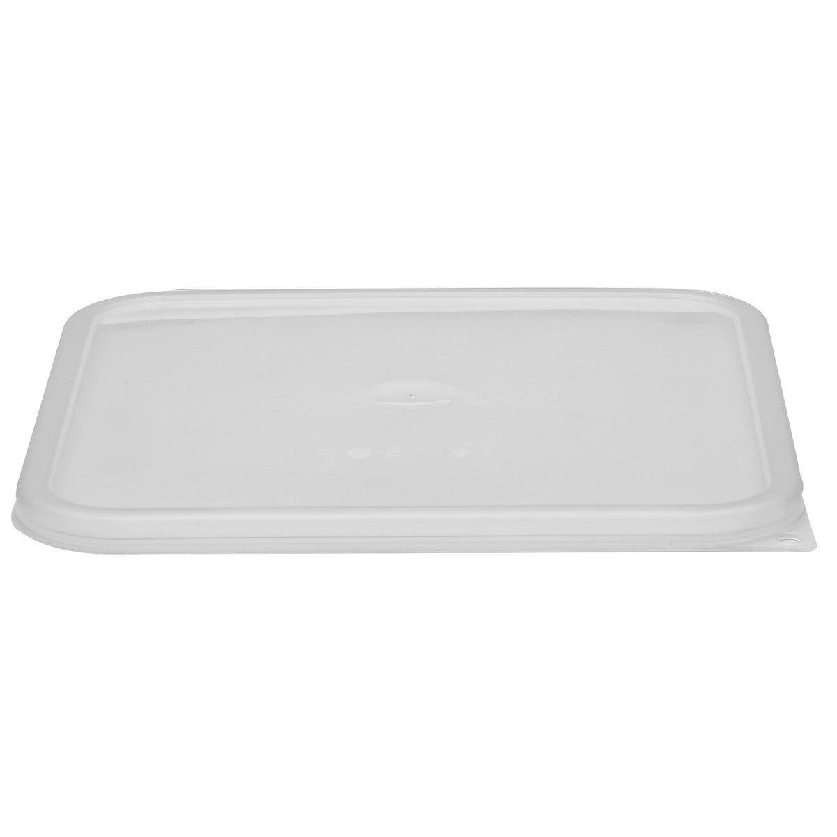 Cambro SFC12SCPP190 Camwear Seal Cover for 12QT, 18QT, 22QT Square CamSquares, Translucent - Translucent