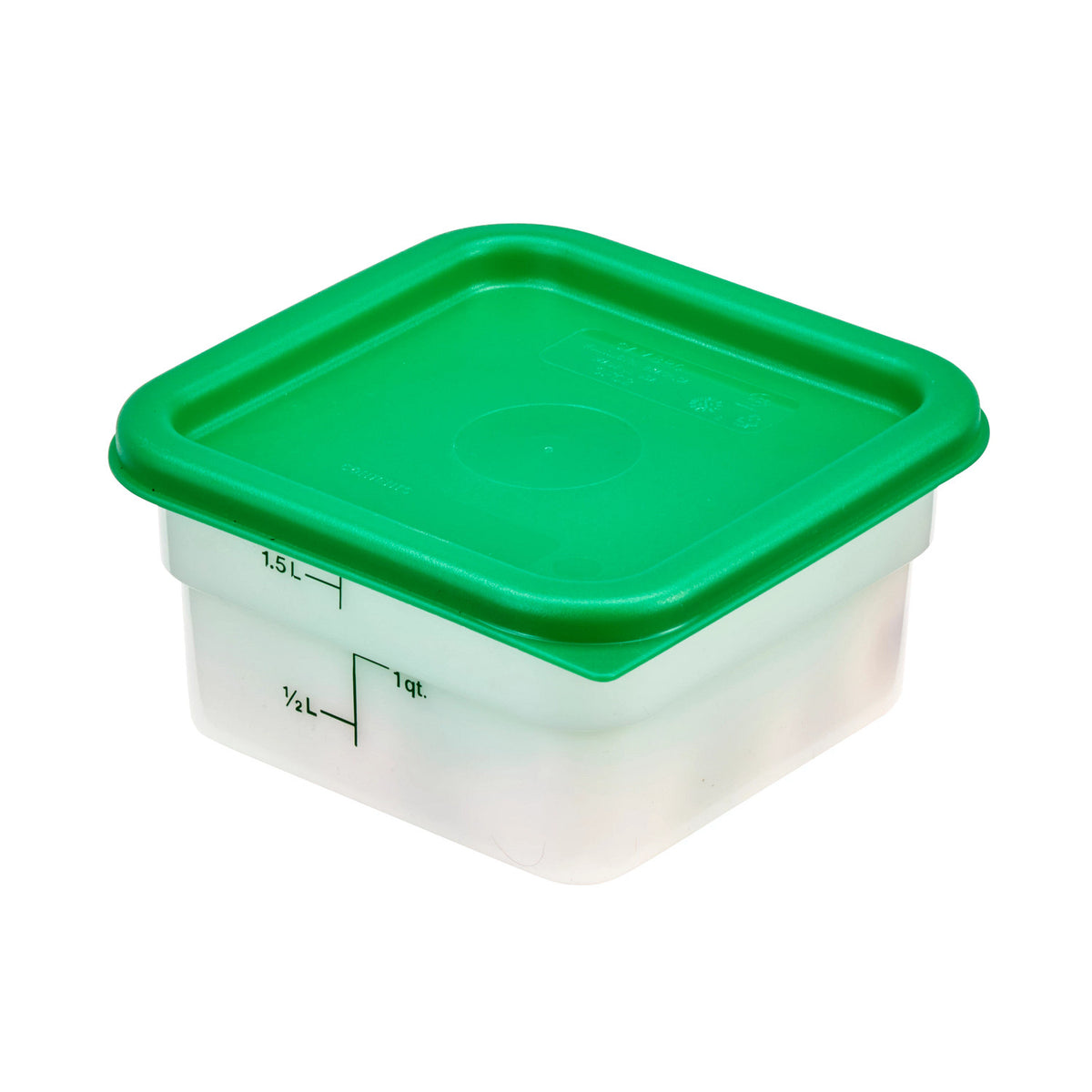 Cambro SFC2452 CamSquare Cover for 2 & 4 Qt. Containers, Kelly Green - Kelly Green