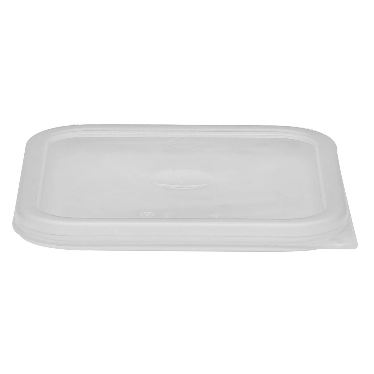 Cambro SFC2SCPP190 Camwear Seal Cover for 2QT, 4QT Square CamSquares, Translucent - Translucent