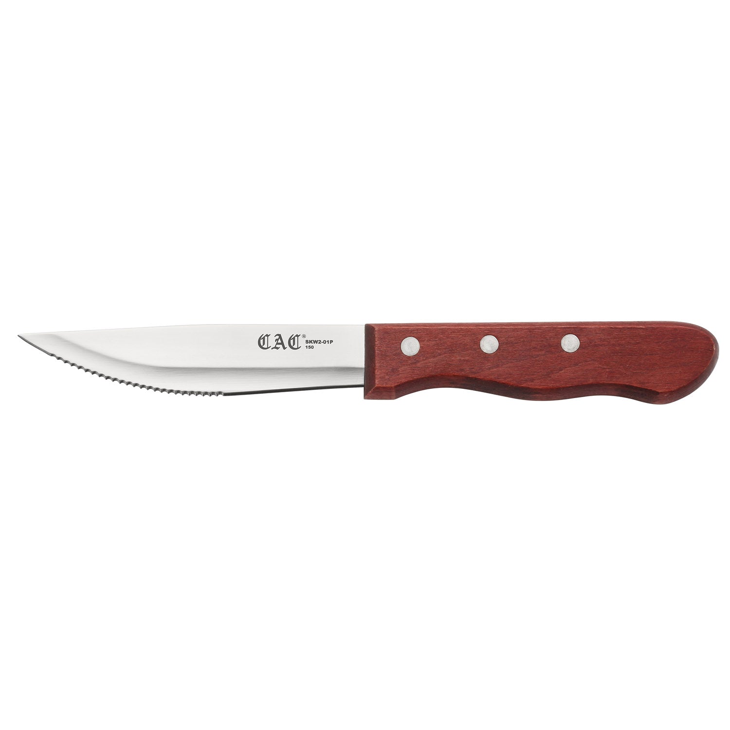 CAC China SKW2-01P Knife Steak Pointed Tip Red Wood Hdl 4-3/4" Case Pack of 6/12 by CAC China (cac-china-skw2-01p-knife-steak-pointed-tip-red-wood-hdl-4-3-4-case-pack-of-6-12)