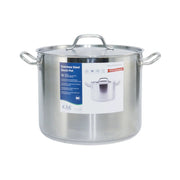 CAC China STKP-25 Stock Pot SS W/ Lid 25QT Case Pack of 1/2 by CAC China (cac-china-stkp-25-stock-pot-ss-w-lid-25qt-case-pack-of-1-2)