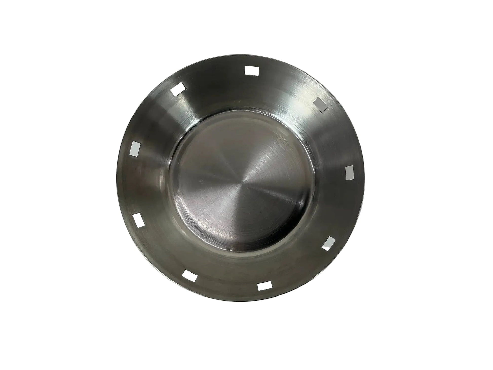 Stainless Steel Round Bread Basket - 7.5" Top Angle