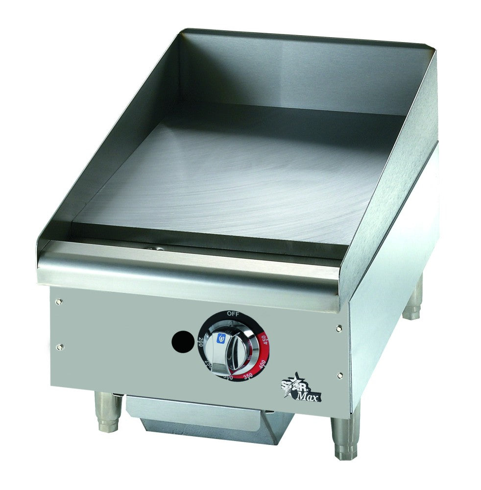 Star-Max® 515TGF 15" Electric Griddle, Snap-Action Thermostat, 1" Steel Plate, 208/240V