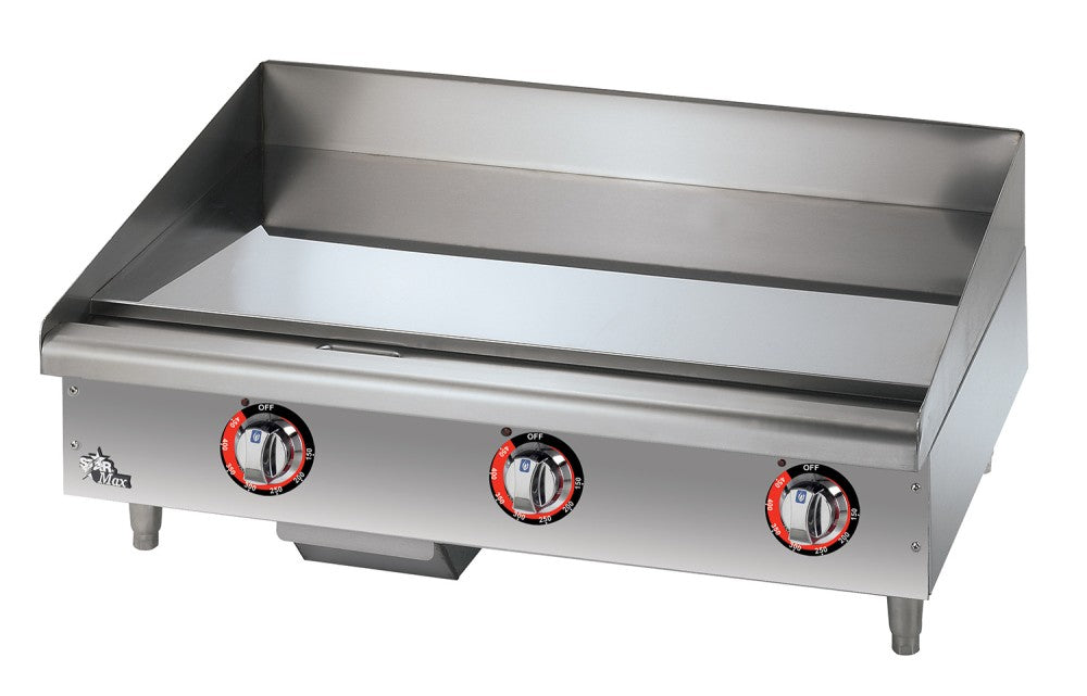 Star-Max® 536CHSF 36" Electric Griddle, Snap-Action Thermostat, 1" Chrome Plate, 208/240V