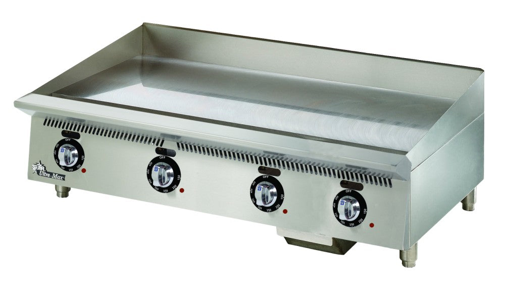 Star Ultra-Max® 760TCHSA 60" Electric Griddle, Snap-Action Thermostats, 1" Chrome Plate, 21.8 kW