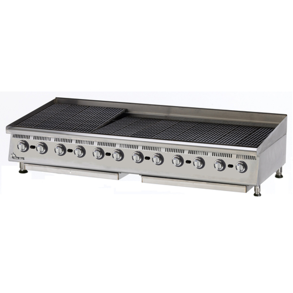 Star Ultra-Max® 8072CBB 72" Lava Rock Gas Charbroiler, 240,000 BTU