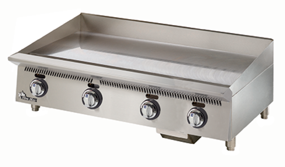 Star Ultra-Max® 848MA 48" Gas Griddle, Manual Controls, 1" Steel Plate, 120,000 BTU