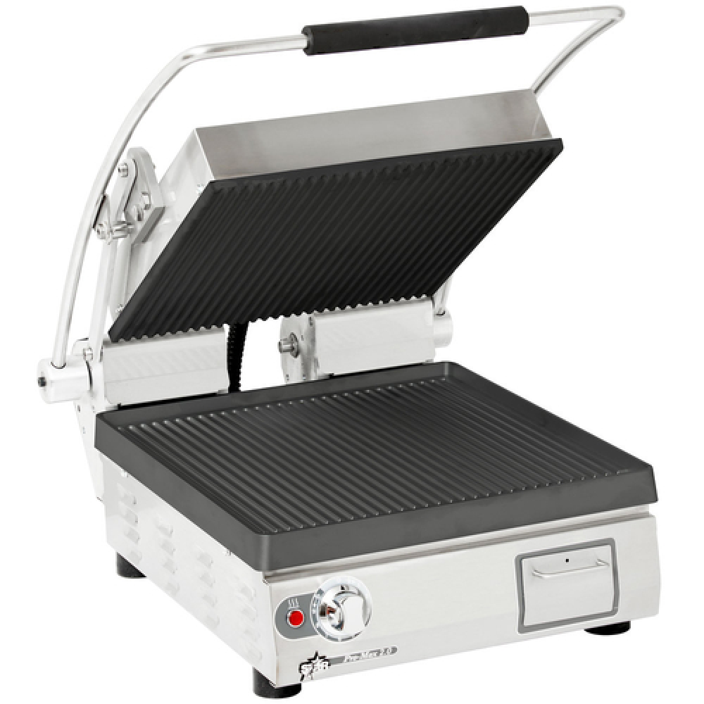 Star Pro-Max® 2.0 PGT14I 14" Panini Grill, Grooved Cast Iron Plates, Analog Controls