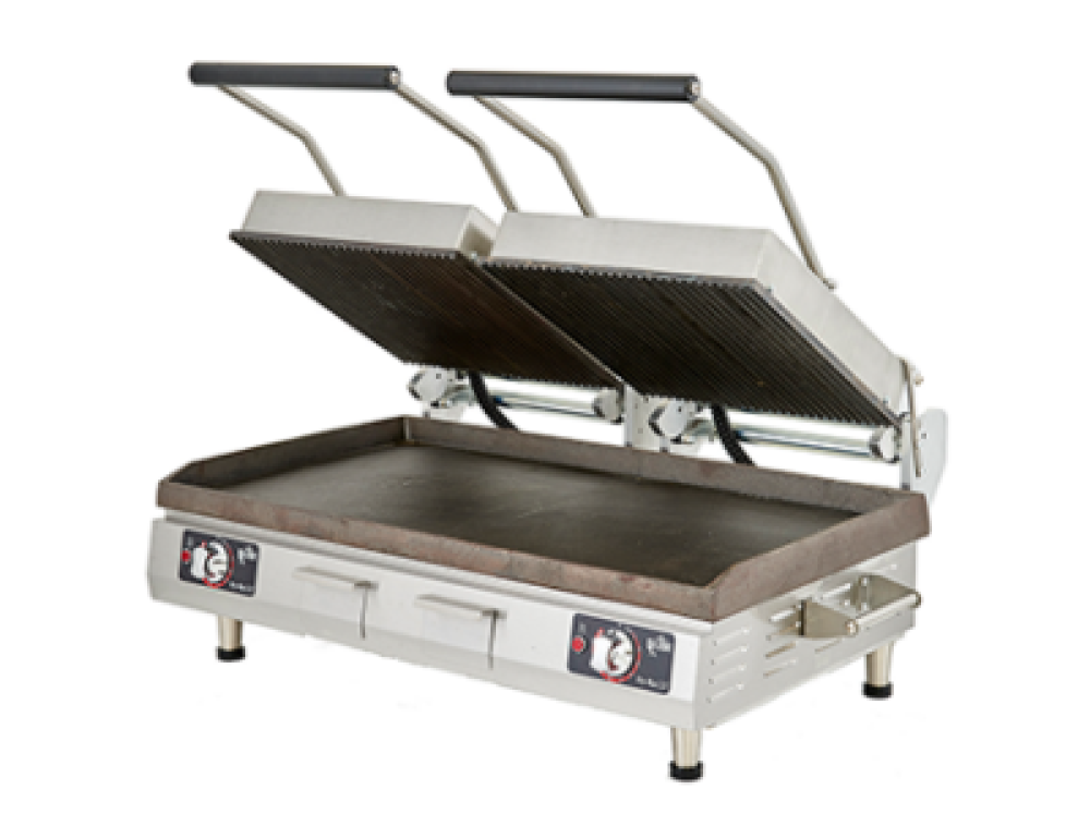 Star Pro-Max® 2.0 PSC28IT 28" Double Panini Grill, Smooth Cast Iron Plates, Digital Timer