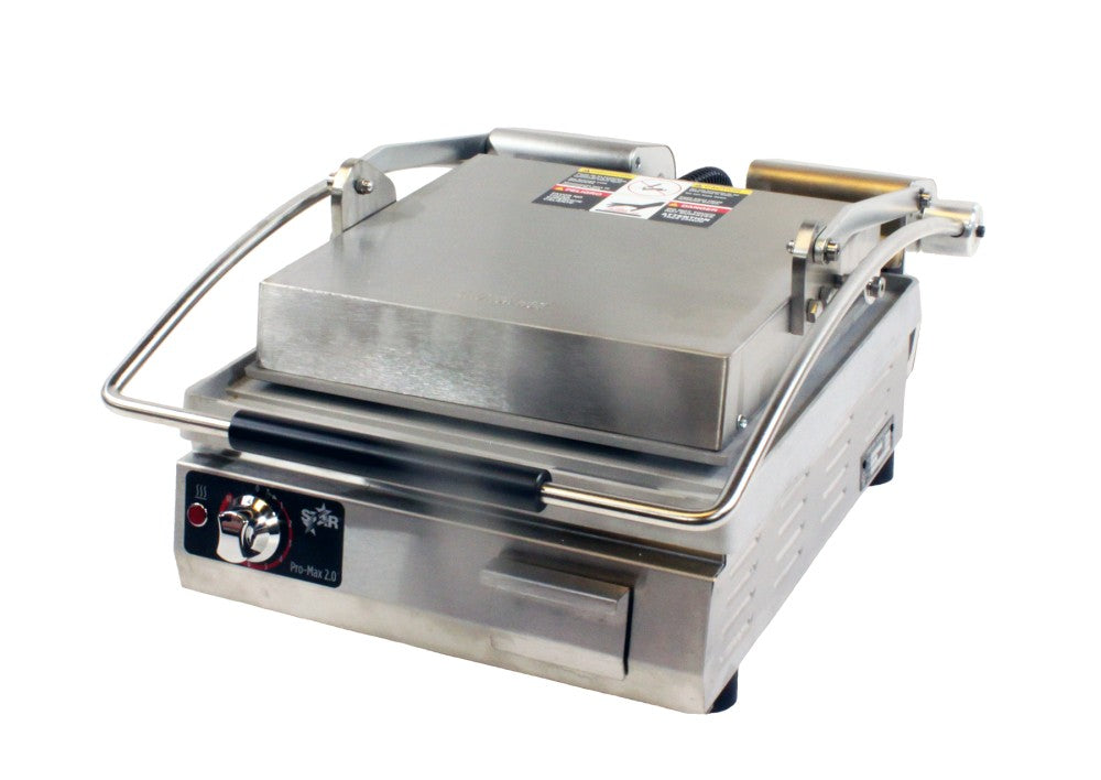 Star Pro-Max® 2.0 PST14 14" Panini Grill, Smooth Aluminum Plates, Analog Controls