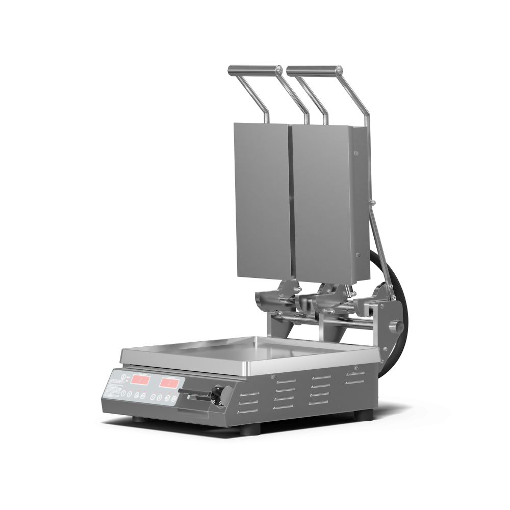 Star Pro-Max® 2.0 PST14D 14" Split-Top Panini Grill, Smooth Aluminum Plates, Electronic Controls & Timer