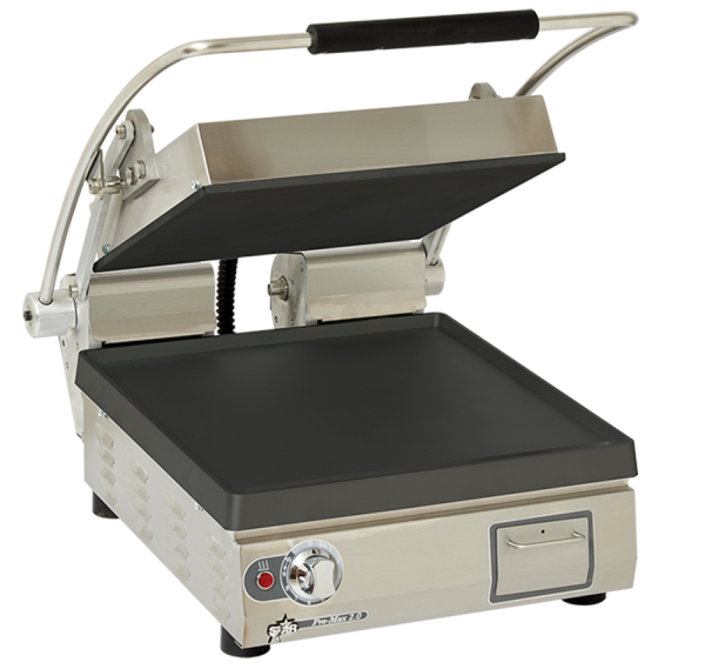 Star Pro-Max® 2.0 PST14I 14" Panini Grill, Smooth Cast Iron Plates, Analog Controls