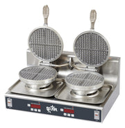 Star SWBD Double Standard Waffle Baker, Two 7" Round Grids, Electronic Controls