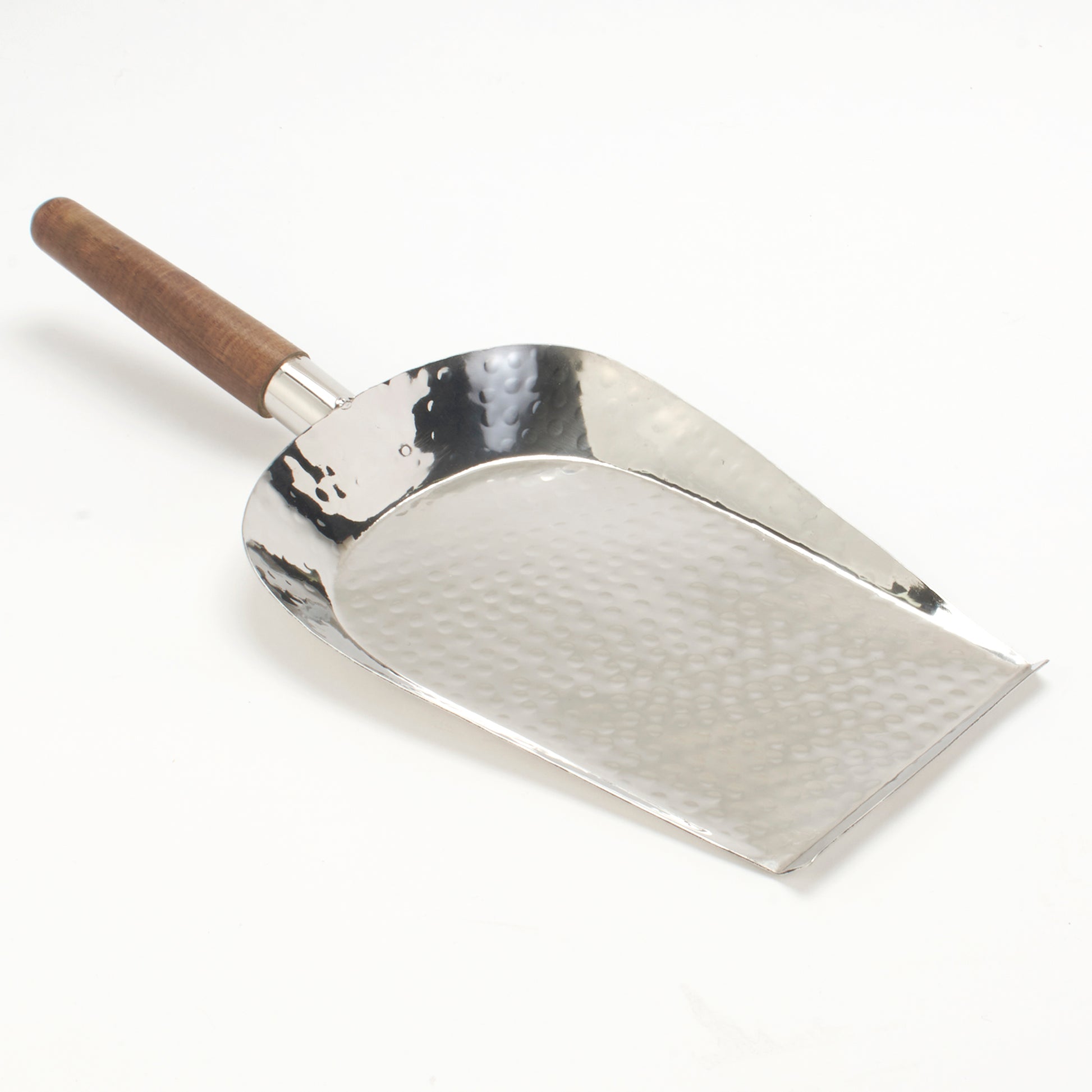 Hammered Stainless Steel Serving Paddle Platter, 8 inch x 5 inch