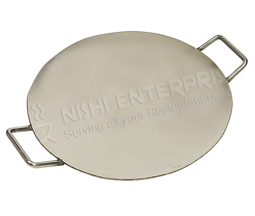 Stainless Steel Tikki Tava Platter 20 inch, with welded handles