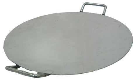 Stainless Steel Tikki Tava Platter 22 inch, with welded handles