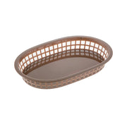 CAC China TTFB-10BN Fast Food Basket PP Oblong Brown 10-7/8"L Case Pack of 12 by CAC China (cac-china-ttfb-10bn-fast-food-basket-pp-oblong-brown-10-7-8l-case-pack-of-12)