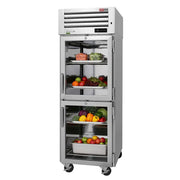 Turbo Air PRO-26-2R-G-PT-N: 28.75" Pass-Thru Refrigerator with Glass Doors (115V)