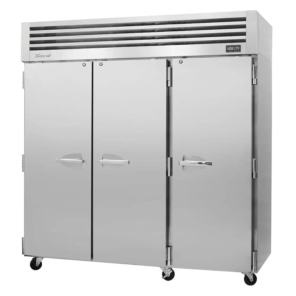 Turbo Air PRO-77F-N: 77.75" Reach-In Freezer with Three Solid Doors (115V)