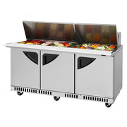 Turbo Air TST-72SD-30-FB-N: 72" Mega Top Sandwich/Salad Prep Table with Refrigerated Base (115v)